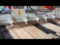 Multi heads CNC router for wood relief carving