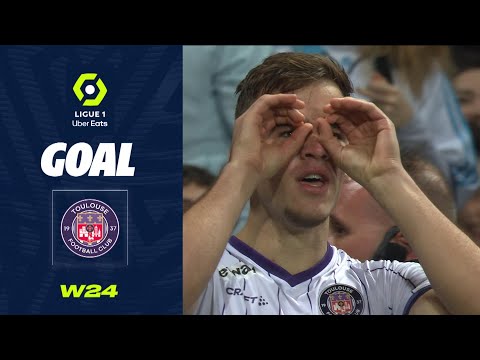Goal Thijs-Jacco-Jan DALLINGA (3' - TFC) TOULOUSE FC - OLYMPIQUE DE MARSEILLE (2-3) 22/23