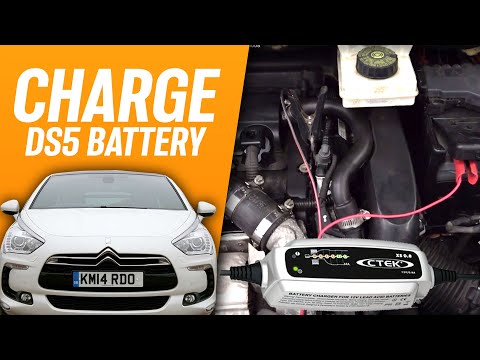 How To Charge Battery Citroen DS4 DS5 or Peugeot 3008 5008