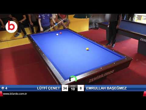 LÜTFİ ÇENET & EMRULLAH BAŞEĞMEZ Bilardo Maçı - NİĞDE CADDE BİLARDO - 3 BANT ÖZEL BİLARDO ŞAMPİYONASI 2019-ÇEYREK FİNAL