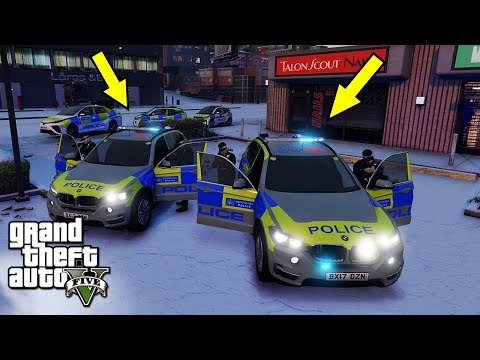 GTA 5 MODS UK POLICE | SCO19 SNOW ARMED PATROL | LSPDFR: THE BRITISH WAY #183