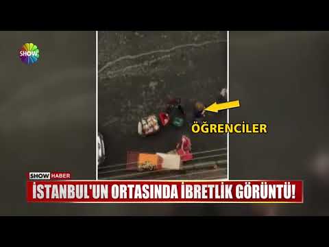 İstanbul'un ortasında ibretlik görüntü!