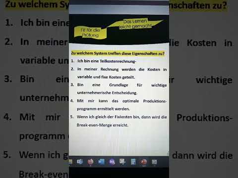 Zu welchem System treffen diese Eigenschaften zu?