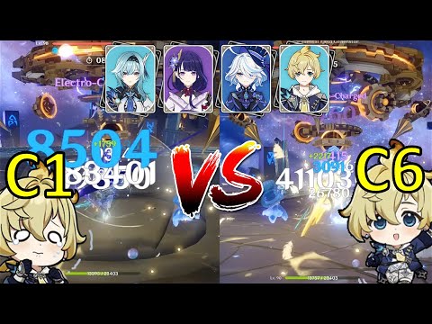 Quick Mika C1 vs C6 Comparison For C0 Eula Raiden | Genshin Impact 5.4