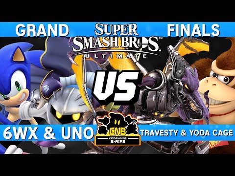 Smash Ultimate Doubles Tournament Grand Finals - 6WX & Uno vs Travesty & Yoda Cage - CN:B-Airs 167