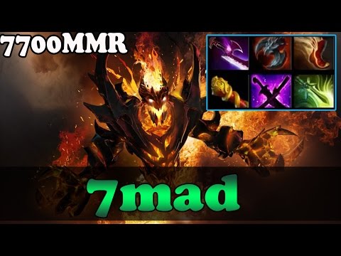 Dota 2 - 7mad 7700 MMR Plays Shadow FIend Vol 1 - 2 Games - Ranked Match Gameplay