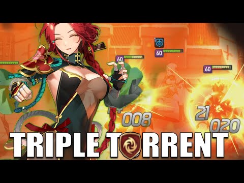 Hwayoung Still Kicking with Triple Torrent Set - Epic Seven