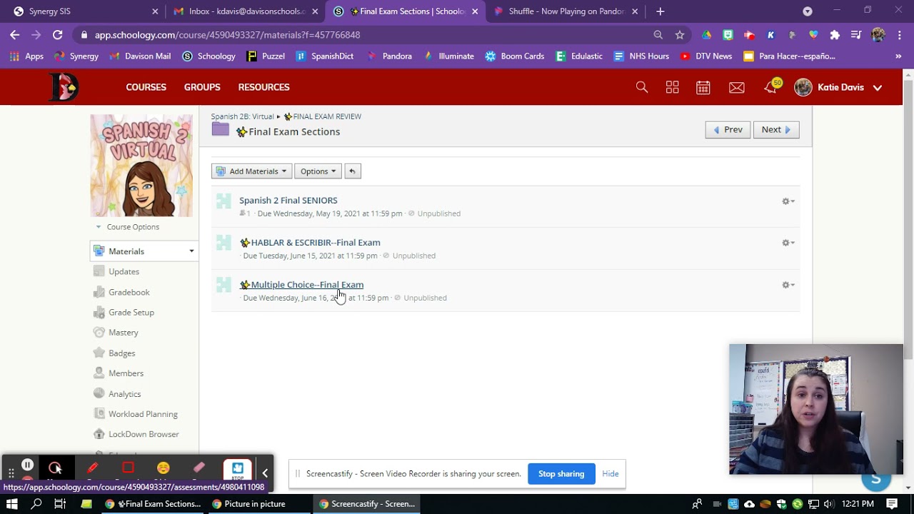 Final Exam Spanish 2