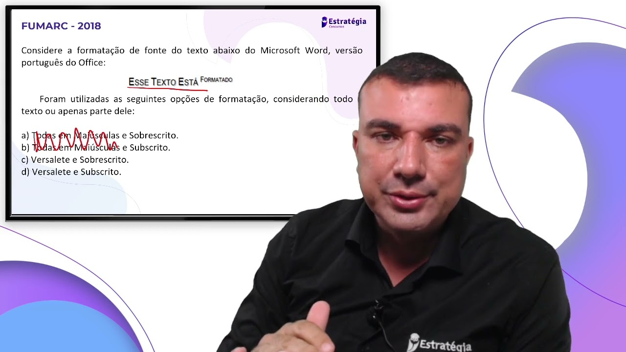 Questões de Informática da FUMARC para o concurso do TRT de MG