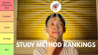 Ranking Every Study Method I've Ever Used | What is the BEST way to study?