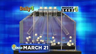 Evening Drawing for Saturday March 21, 2026