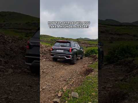 Hyundai Alcazar facelift 2024: Will you offroad it? #hyundai #alcaraz #suv #offroad