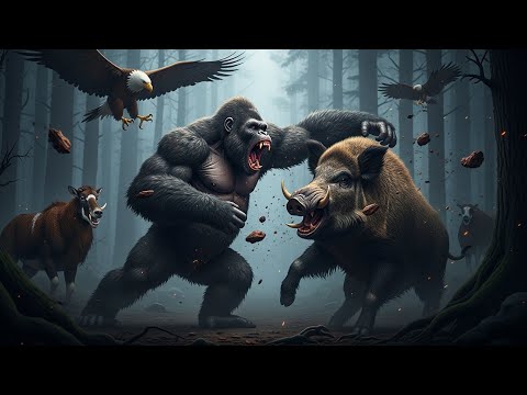 Forest Overlord: part5 Giant Bloodthirsty Ape vs Savage Monsters | Epic Battle 