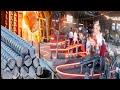 Amazing Manufacturing Process Of Iron Rod In Factory Production Of Iron Rods