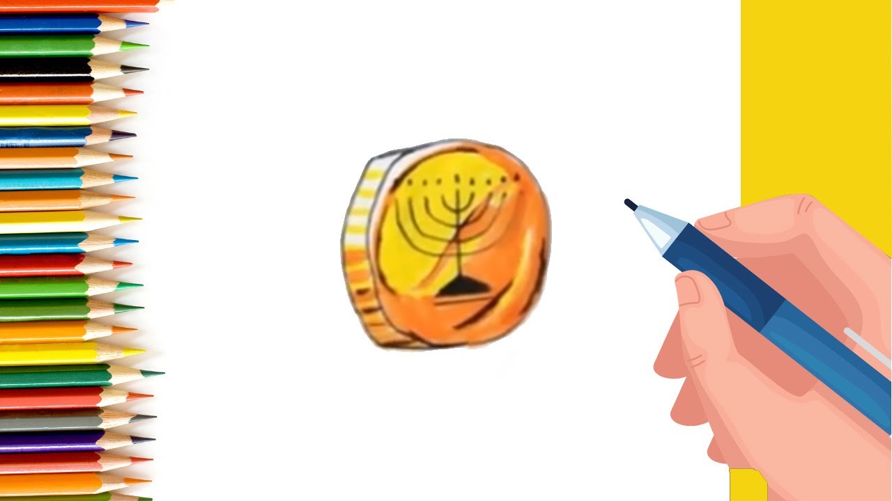 How to draw chocolate gold coin #shorts