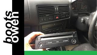 Faulty VW Golf CD player exchange: a How to video: MK4 Golf