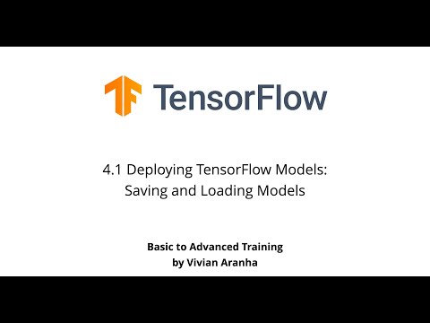 4.1 Deploying TensorFlow Models: Saving and Loading Models