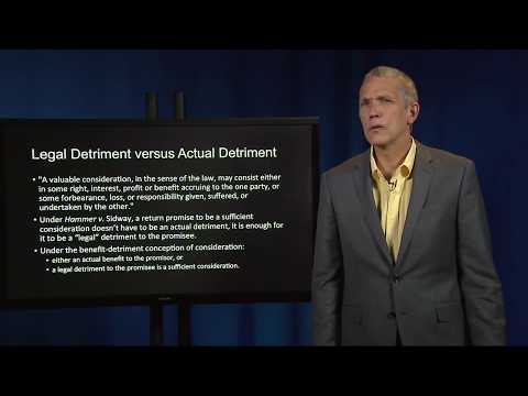 Introduction to Contracts: Hamer v. Sidway