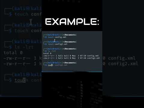 LINUX 50 Most Used Linux Commands: TOUCH