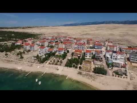 Island of Pag the seaside apartment village Vidalići holiday destination