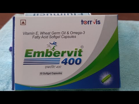 Vitamin E Wheat Germ Oil Capsules, 500 mg