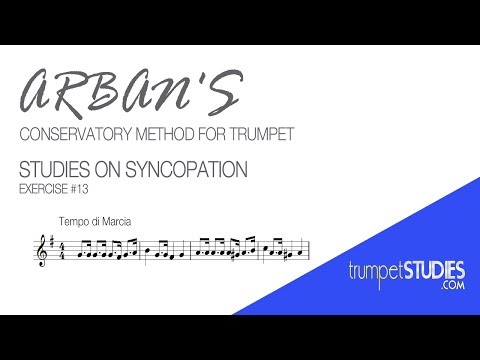 Arban's Trumpet Method, Studies on Syncopation, Ex 13