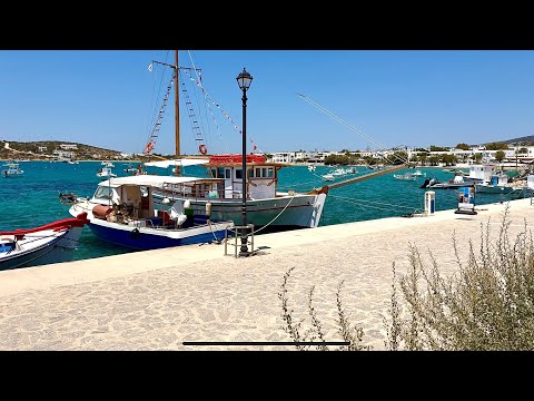 ⛵️🌊☀️ RELAXING STROLL THROUGH ALIKI, PAROS — COASTAL VILLAGE AMBIENCE & SEA SOUNDS