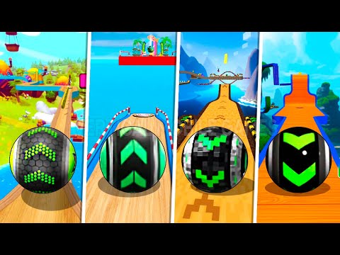 Going Balls vs Sky Rolling Balls vs Ocean Rolling Balls vs Super Rolling Ball Balance - Fun Ball Run