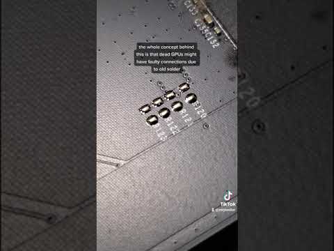 How to revive a dead GPU in the oven #shorts