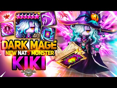 NEW DARK MAGE KIKI with Mass Debuffs in Summoners War