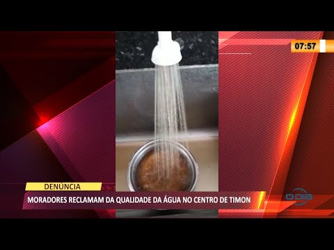 Moradores de Timon reclamam da qualidade da água no Centro 03 03 2021