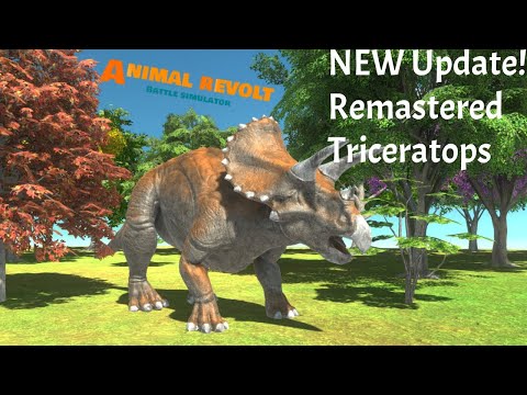 NEW Update! Remastered Triceratops vs Every Unit |Animal Revolt Battle Simulator