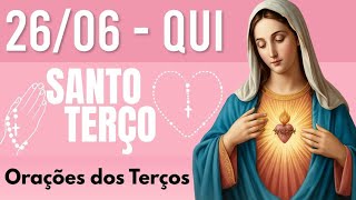 TERÇO DE HOJE 26/06/2025 - QUINTA-FEIRA - MISTÉRIOS LUMINOSOS: SANTO TERÇO 18 HORAS DA NOITE
