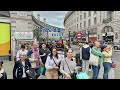 Busy London Weekend Walk | Central London Summer Street Walk 2024 [4K HDR]