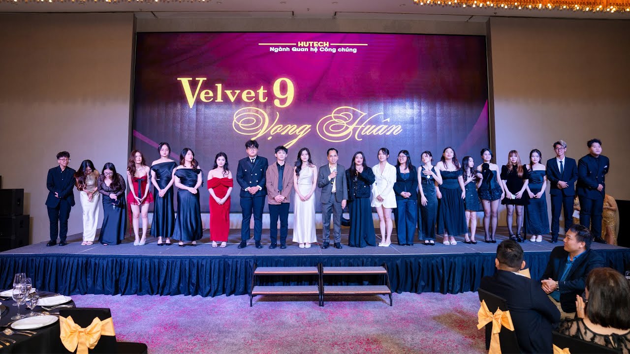 [Video] Sinh viên Quan hệ công chúng HUTECH tạo dấu ấn với sự kiện đẳng cấp VELVET9: Vọng Huân 15