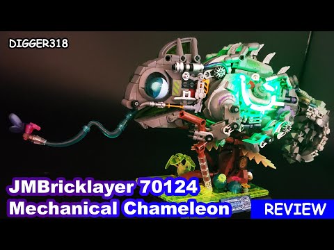 JMBricklayer 70124 Mechanical Chameleon Toy Review 4K