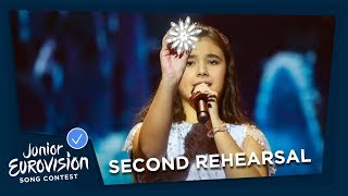 Marija Spasovska - Doma - Second Rehearsal - F.Y.R. Macedonia 🇲🇰 - Junior Eurovision 2018