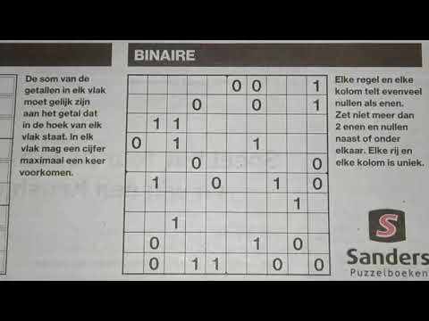 Wanted Dead or Alive, Killer Sudoku! (#1409) Binary Sudoku puzzle. 08-26-2020 part 1 of 3