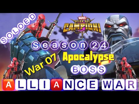 Guillotine 2099 vs. Apocalypse Boss Soloed - Alliance War S24W07 - Marvel Contest of Champions