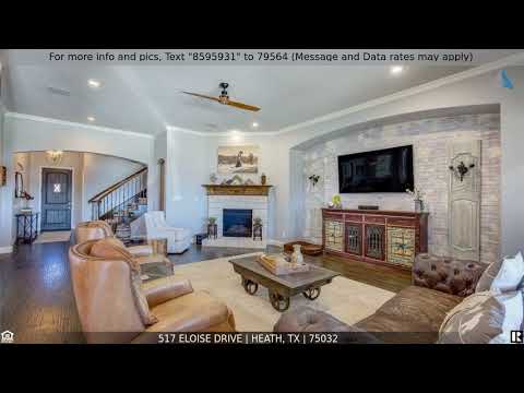 Priced at $699,999 - 517 Eloise Drive, Heath, TX 75032