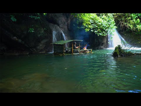 Full video 300 days Solo Bushcraft. Living and bushwalking in the rainforest, Survive alone.