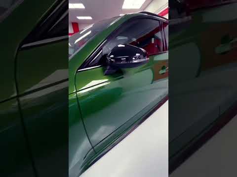 army green Audi ￼