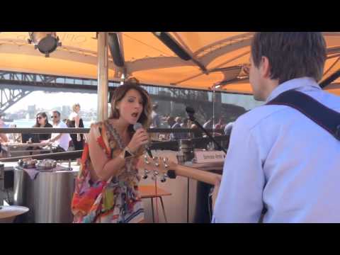 Ladylike Music performing Somebody That I Used To Know at Sydney's Opera Bar - Feb 2014