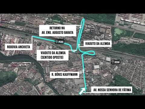 Confira as mudanças na Entrada de Santos