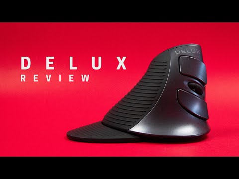 Delux belaidė vertikali pelė M618PD 2.4Ghz video