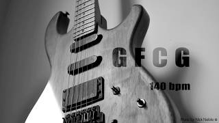Hard Rock Pentatonic Blues Guitar Backing Track G F C