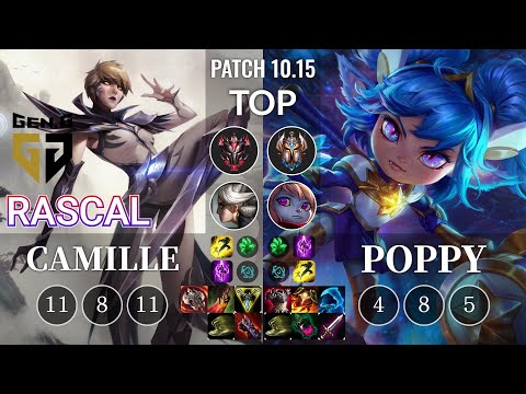 GEN Rascal Camille vs Poppy Top - KR Patch 10.15
