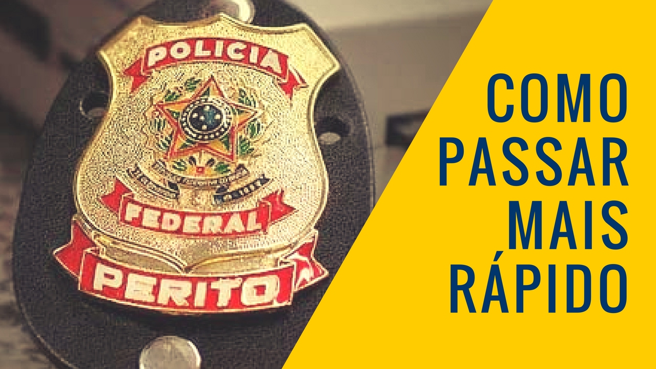 Concurso de PERITO CRIMINAL da PF - Como passar mais rápido no concurso de Perito Criminal da PF