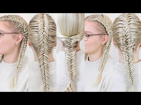 How To Fishtail Braid Your Own Hair In 5 Different...