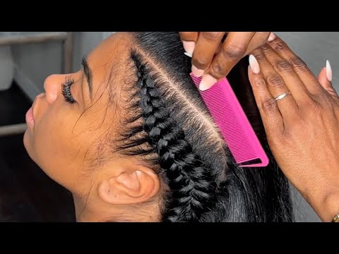 Why PRESS your hair for braids?? | Butterfly Braids |...